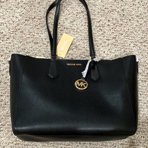 MK Kimberly Large Pebbled Leather and Logo 3-in-1 Tote Bag Set 35H9GKFT9T - Picture 6 of 17